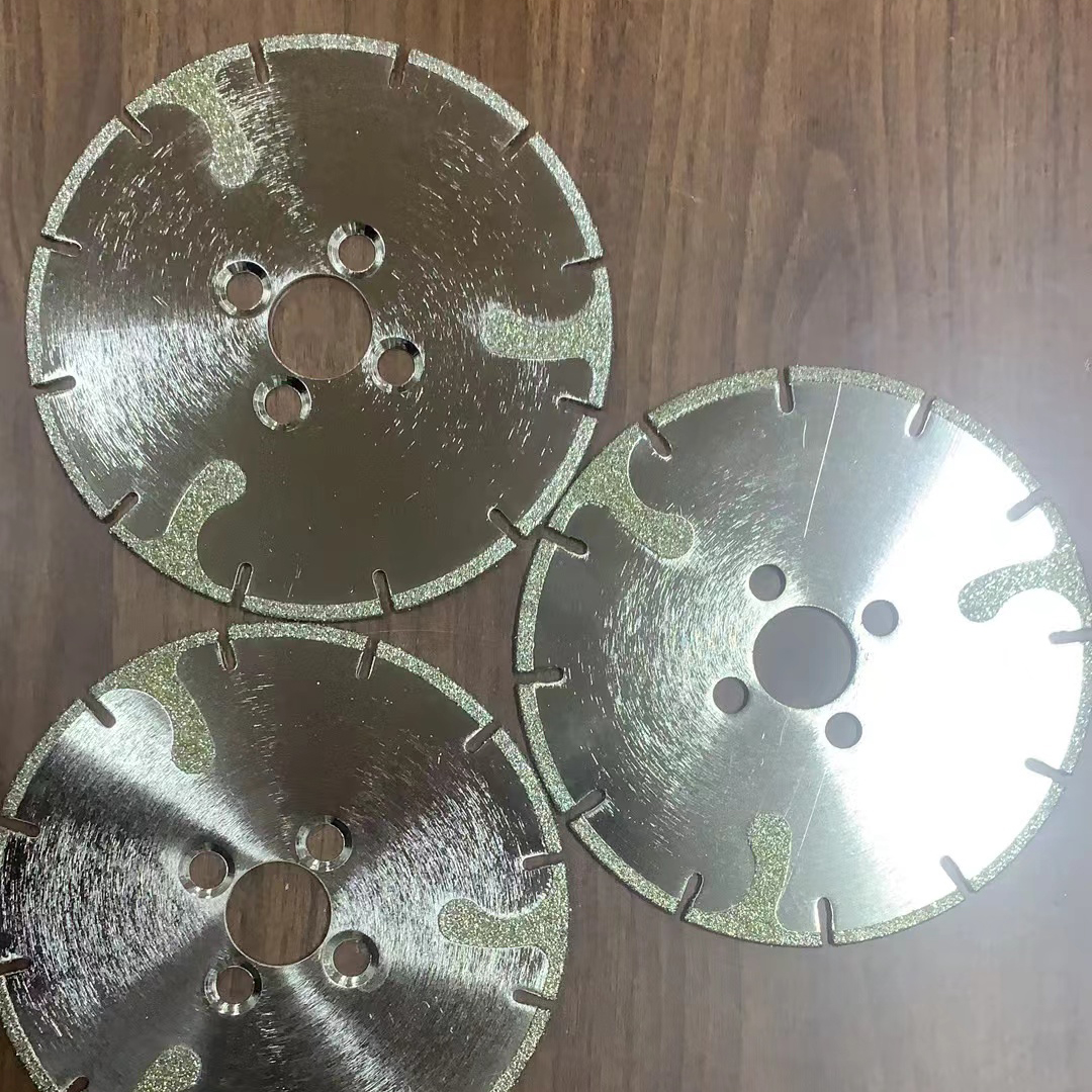 Electroplated diamond cutting disc for Glass fiber